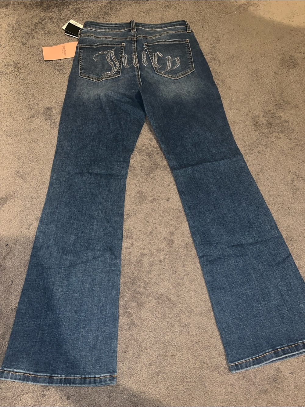 Juicy Couture blue denim flare jeans 9